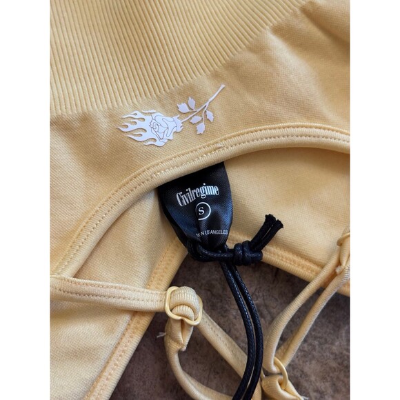 Civil Regime Pastel Yellow Kelly Seamless Bra Size Small - Picture 6 of 7